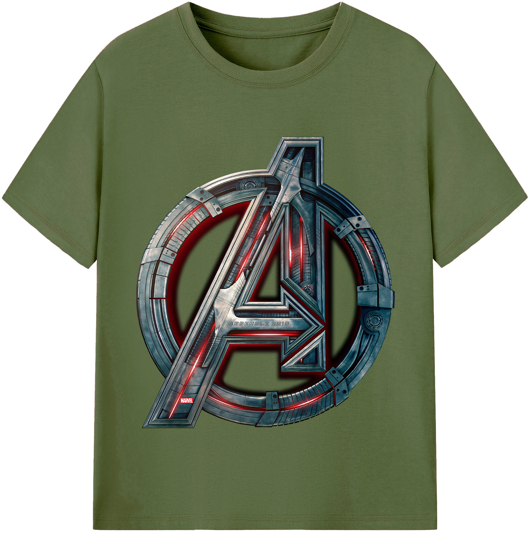 （画像用） アベンジャーズ The Avengers 綿100％半袖Tシャツ（フロントプリント）